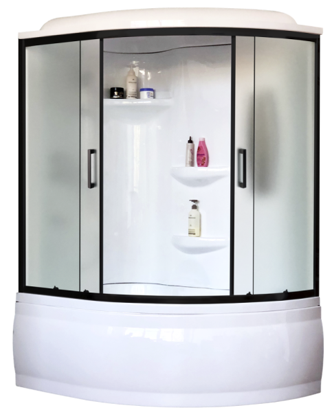 Душевая кабина Royal Bath  RB 140ALP-C-BL (матовое) левая без гидромассажа