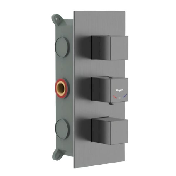 Смеситель для душа термостат душа Raglo R02.263.09, графит