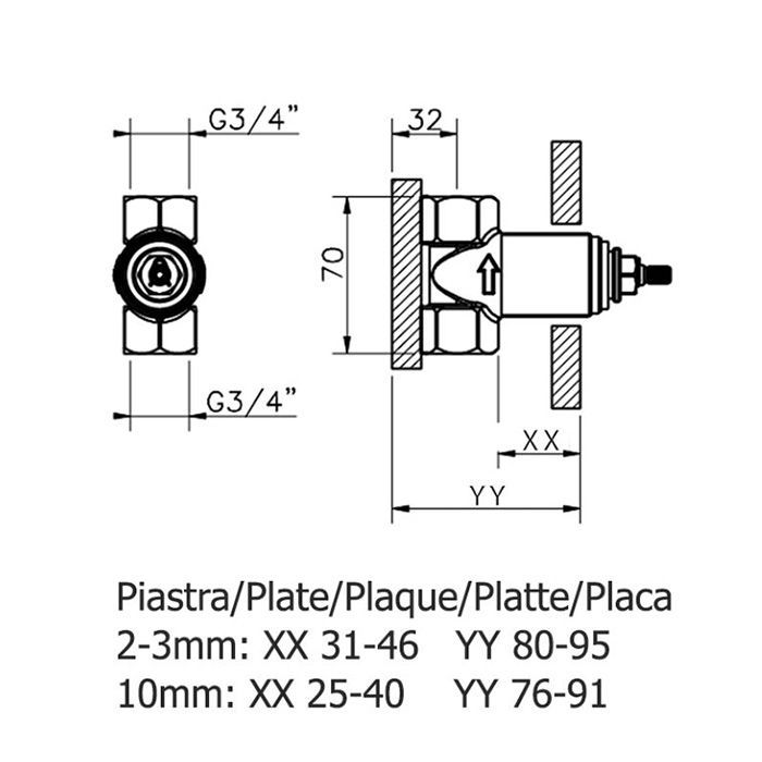 CISAL Roadster Accent Внутренняя часть для смесителя