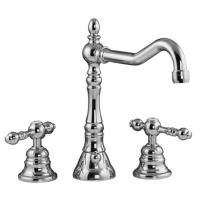 FIMA|Carlo Frattini Epoque Смеситель для раковины, на 3 отверстия, с вращающимся изливом, с донным клапаном, цвет хром