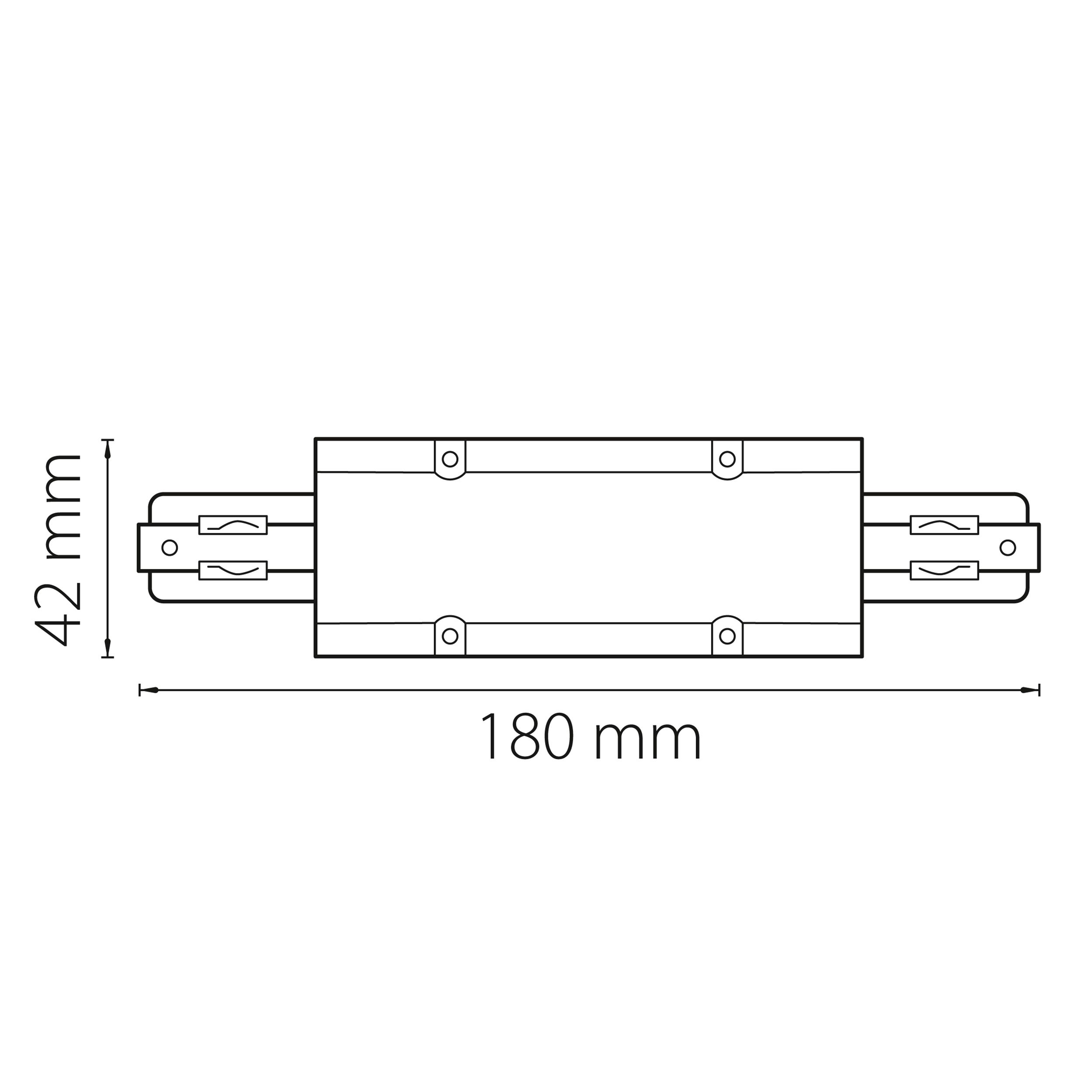 Соединитель большой прямой трехфазный Barra Lightstar 504186 Соединитель большой прямой трехфазный Barra Lightstar 504186