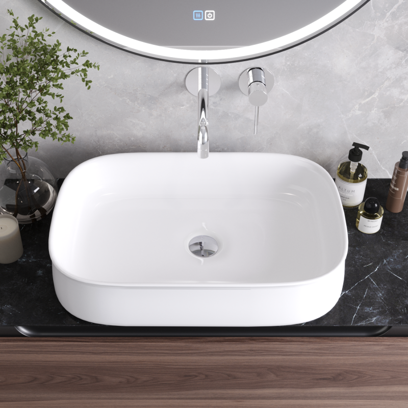 Раковина накладная керамическая CZR-6582, артикул CZR-6582