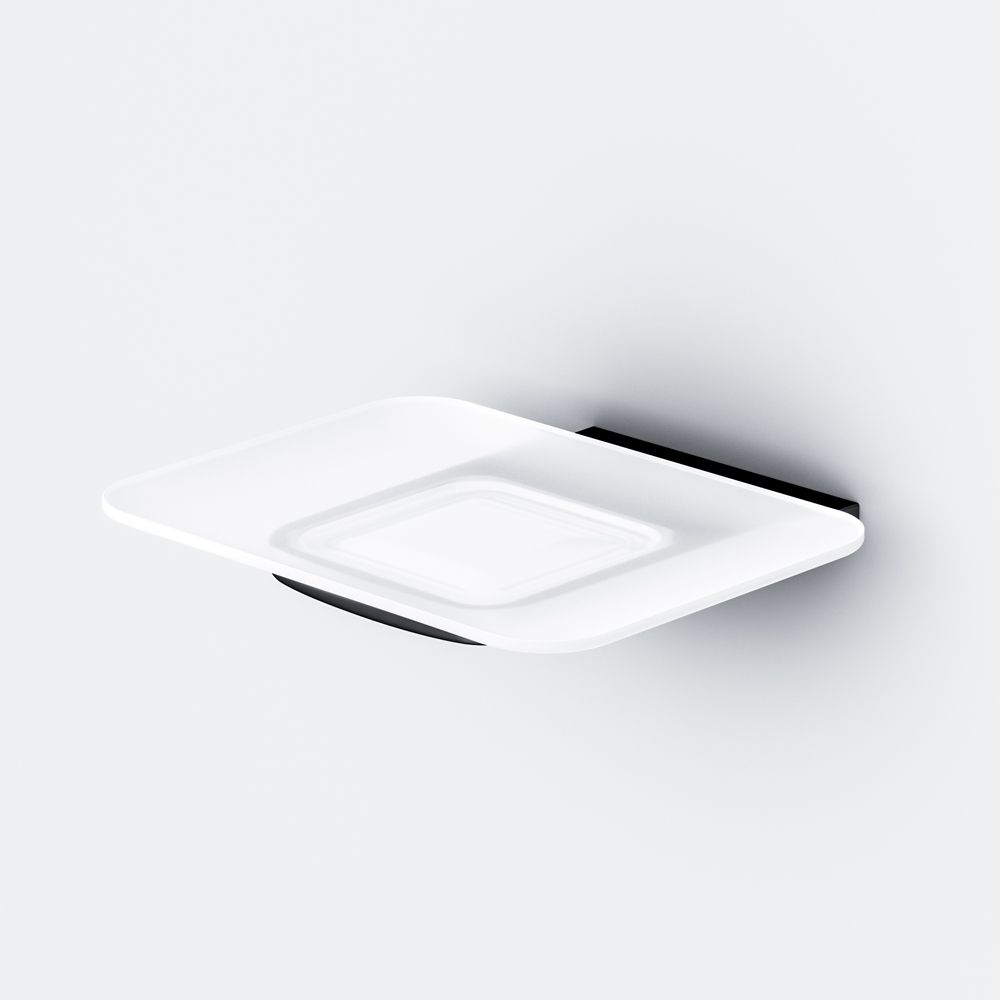 A50A34222 Inspire V2.0, Стеклянная мыльница с настенным держателем, черный, шт A50A34222 Inspire V2.0, Стеклянная мыльница с настенным держателем, черный, шт