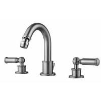 Bossini Liberty Смеситель для биде на 3 отверстия с поворотным изливом и заглушкой 1”1/4, цвет: хром Bossini Liberty Смеситель для биде на 3 отверстия с поворотным изливом и заглушкой 1”1/4, цвет: хром
