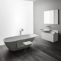 Ванна, Laufen, Ino, ширина, мм-1800, глубина, мм-800, высота, мм-520, тип установки-отдельностоящий, форма-овальная, панель-есть, слив-перелив-в комплекте, диаметр слива, мм-52, ножки-есть, материал-Sentec, со встроенным подголовником, цвет-белый