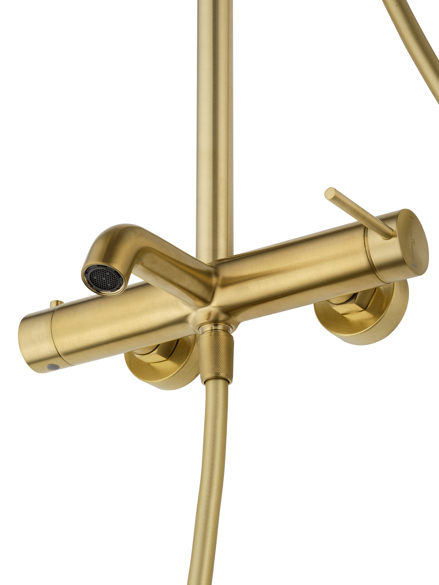 Душевая система WONZON & WOGHAND STICK, Брашированное золото (WW-88739017-BG)