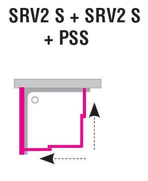 Дверь для душевого уголка Ravak Supernova SRV2-100 S белый+Гpапе