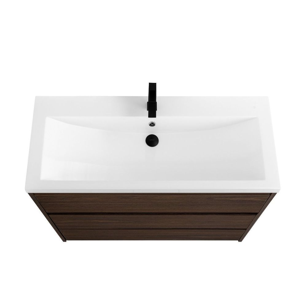 FAMILY-M База под раковину напольная с тремя выкатными ящиками, Bourbon Oak, 900x480x845, FAMILY-M-900-3C-PIA-BO, артикул FAMILY-M-900-3C-PIA-BO