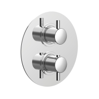 Смеситель для душа, Cisal, Less New, тип регулирования воды-термостатический картридж, тип установки-встраиваемый, внутренняя часть-необходимо заказать, цвет-хром