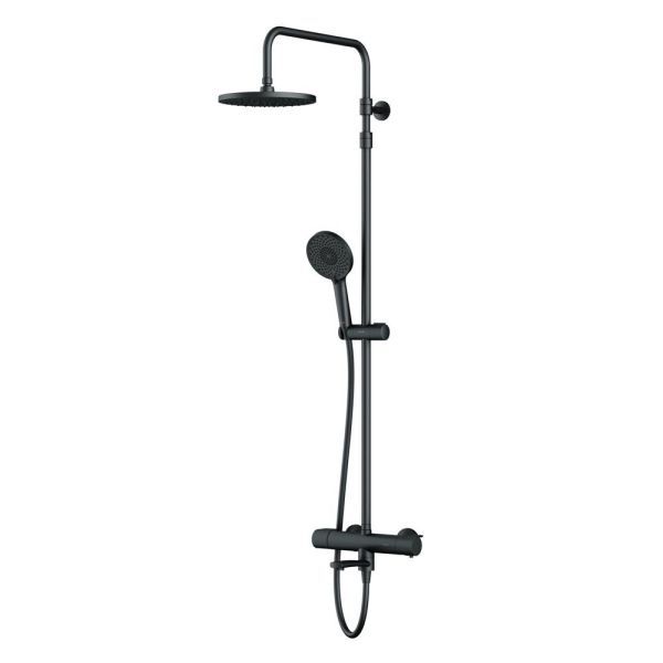 F0785A522 X-Joy, душ.система: см-ль д/ванны/душа с ТМС, душ.штанга,верхний душ 220мм, ручн душ,черн