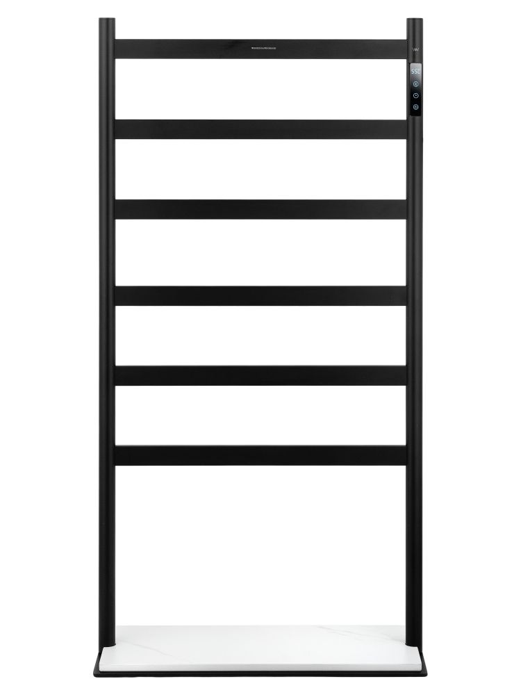 Полотенцесушитель электрический напольный WONZON & WOGHAND ESSEN, Черный матовый (WW-A406-MB)