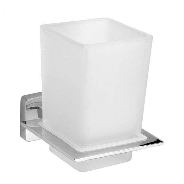 Стакан для зубных щеток NIKI настенный 77x97x100мм, хром