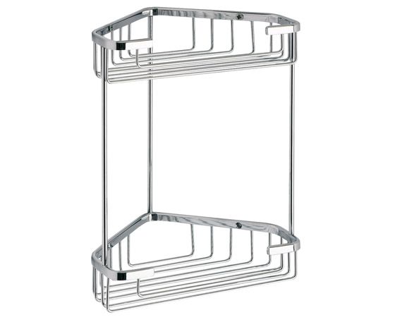 Gedy, решётка угловая 2-х уровневая (20х15хh27), цвет хром