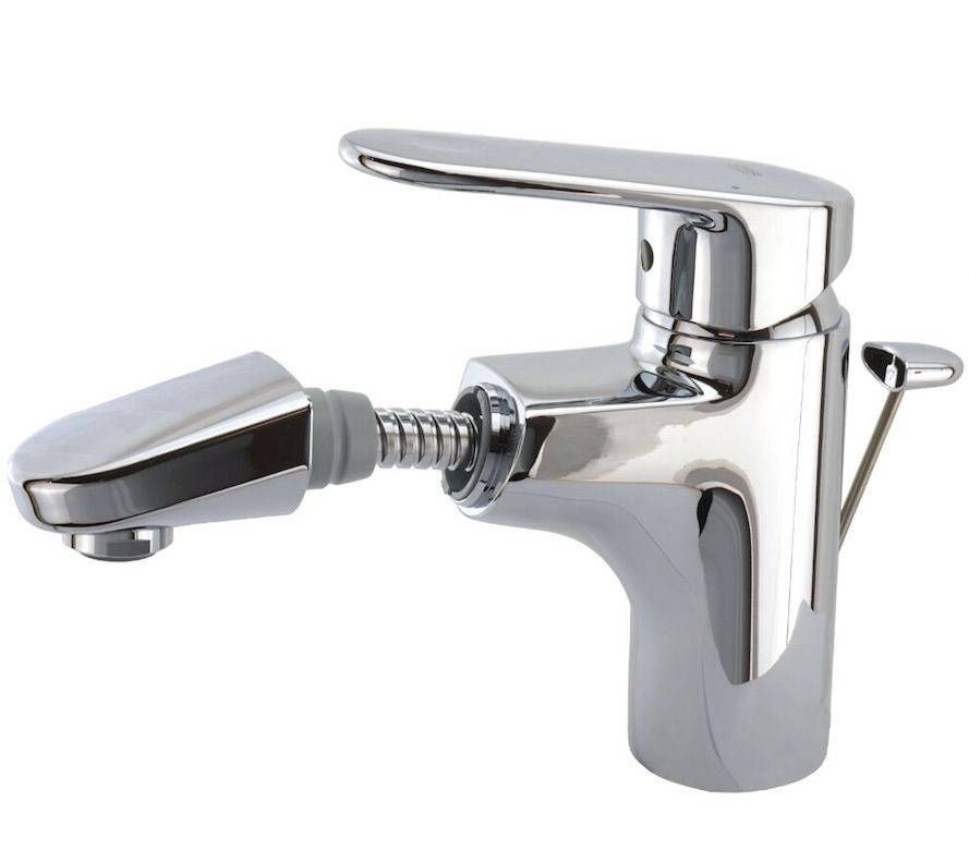Смеситель для раковины GROHE Europlus с донным клапаном и выдвижным изливом, хром (33155002) Смеситель для раковины GROHE Europlus с донным клапаном и выдвижным изливом, хром (33155002)