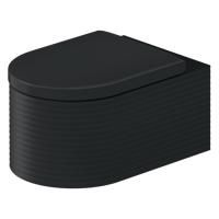 Duravit  Millio Унитаз подвесной &quot;Grooves&quot;  370х570 мм, крепление в компл.,цвет темно-серый матовый