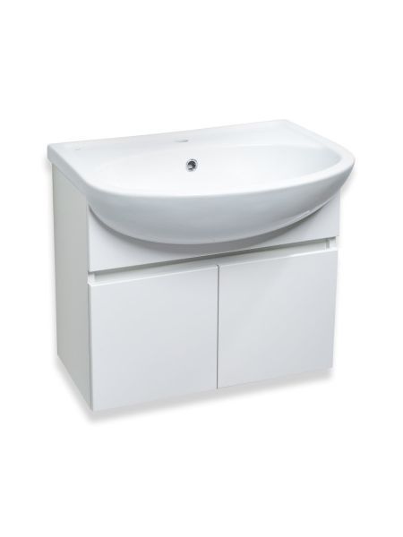 Тумба Runo Лада 60 подвесная белая под умывальник 00000000154 (Уют 60) (00-00001368)