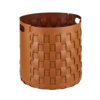 Colombo Adj Круглая корзина Bottega, D40H40 см, цвет: коньяк/бордо Colombo Adj Круглая корзина Bottega, D40H40 см, цвет: коньяк/бордо
