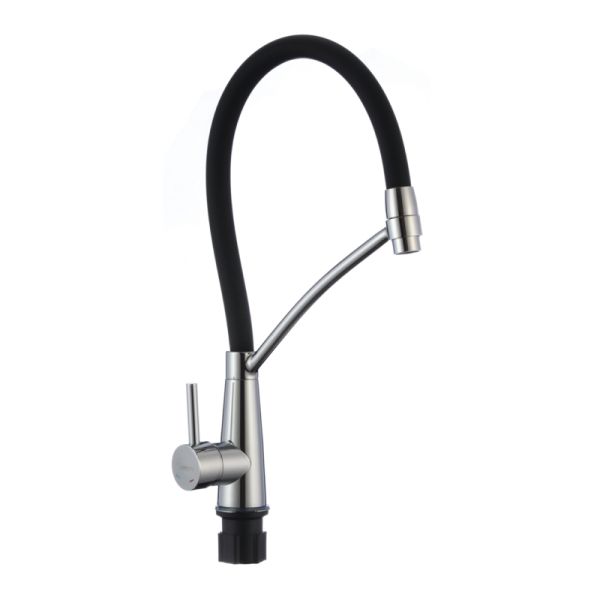 Смеситель для кухни с гибким изливом Fmark FS8255A-01, хром