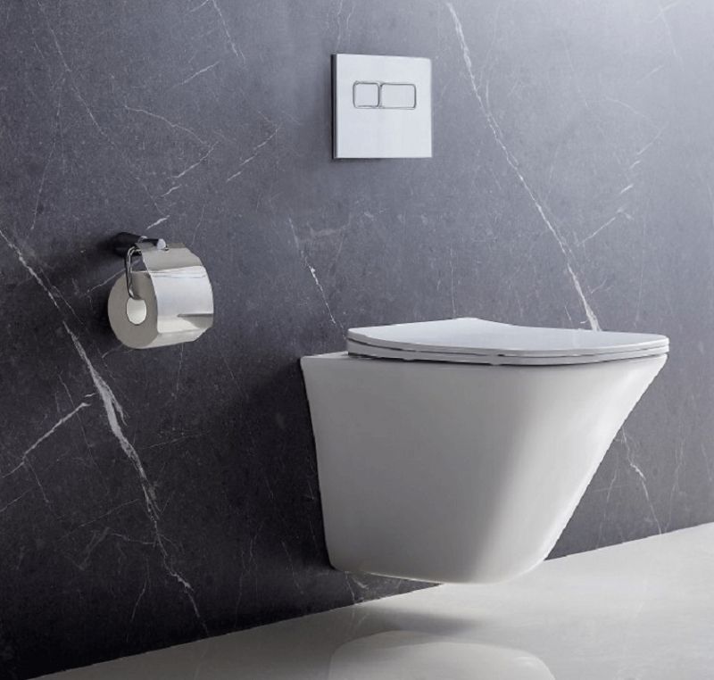 Унитаз BelBagno Marmi BB052CHR подвесной без сиденья