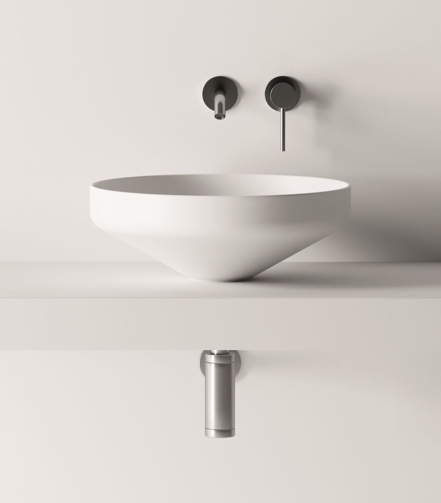 Alice Equilibrium, накладная круглая раковина Ø42х15h см, цвет белый глянцевый, артикул 35100101