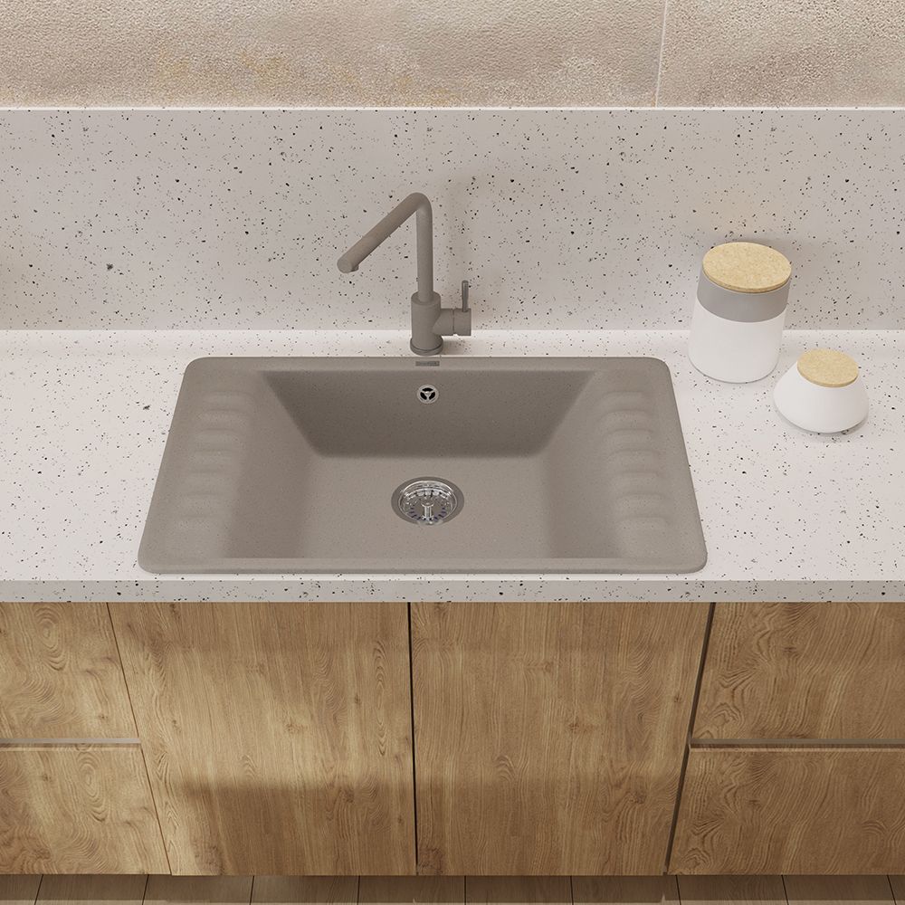 Смеситель для кухни GranFest Z-5411, песочный