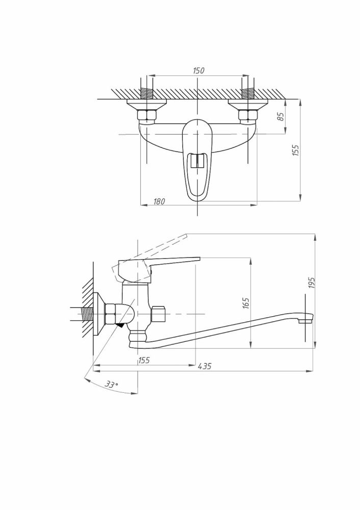 Смеситель для ванны с душем FAUZT FZs-888-126 тип См-ВУОРНШлА, артикул FZs-888-126