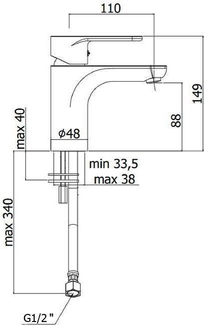 Смеситель для раковины Paffoni Green GR071CR