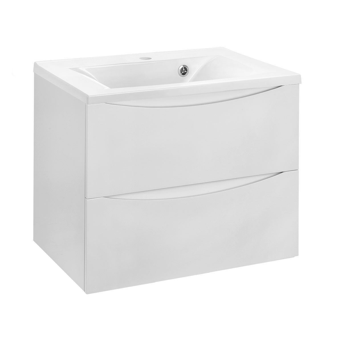 База под раковину Mia 650 подвесная, 2 выкатных ящика soft close, G.White