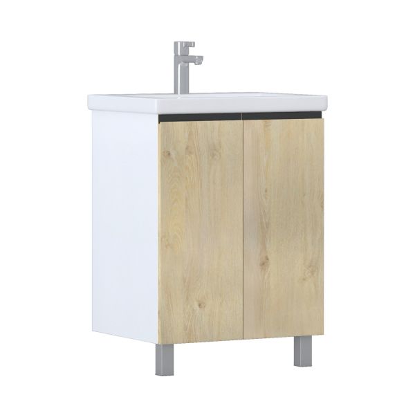 Тумба VIGO Yuma 600-2-0 под раковину Ц0000005953 (Como), поставляется в разобранном виде (346)