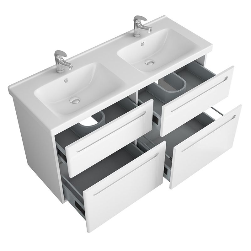 Тумба под раковину Owl 1975 Otalia 125 OW04.08.00 подвесная Белая, артикул OW04.08.00