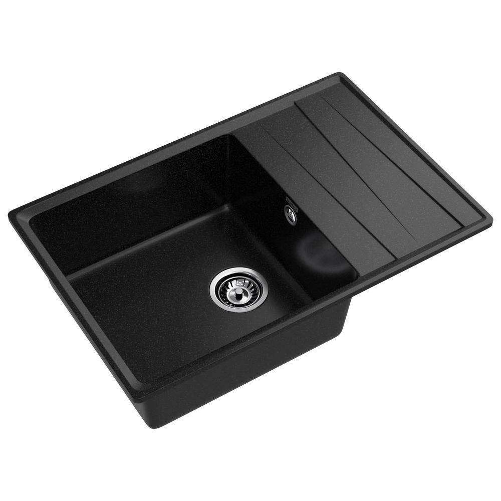 Кухонная мойка GranFest LEVEL 760L, черный, артикул LV-760L черный