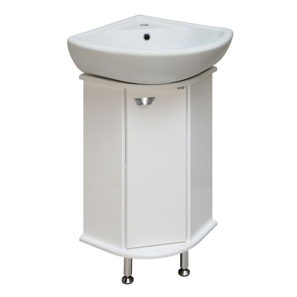 Тумба Runo Браво 40 угловая под умывальник 00000000948 (Элегия) (00000000947)