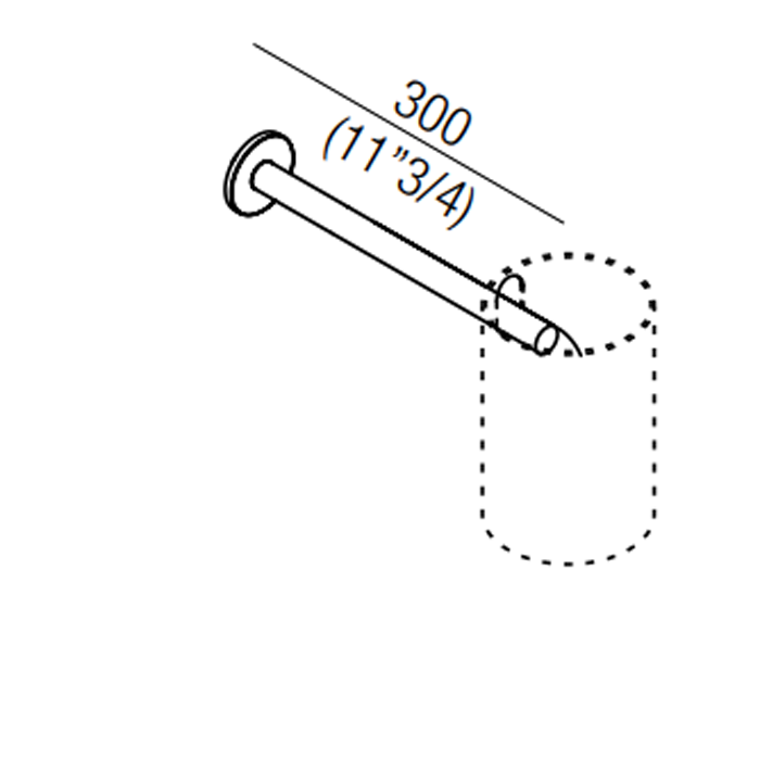 Agape Al dente Настенный кронштейн из нержавеющей стали, длина: 30см, цвет: глянец Agape Al dente Настенный кронштейн из нержавеющей стали, длина: 30см, цвет: глянец