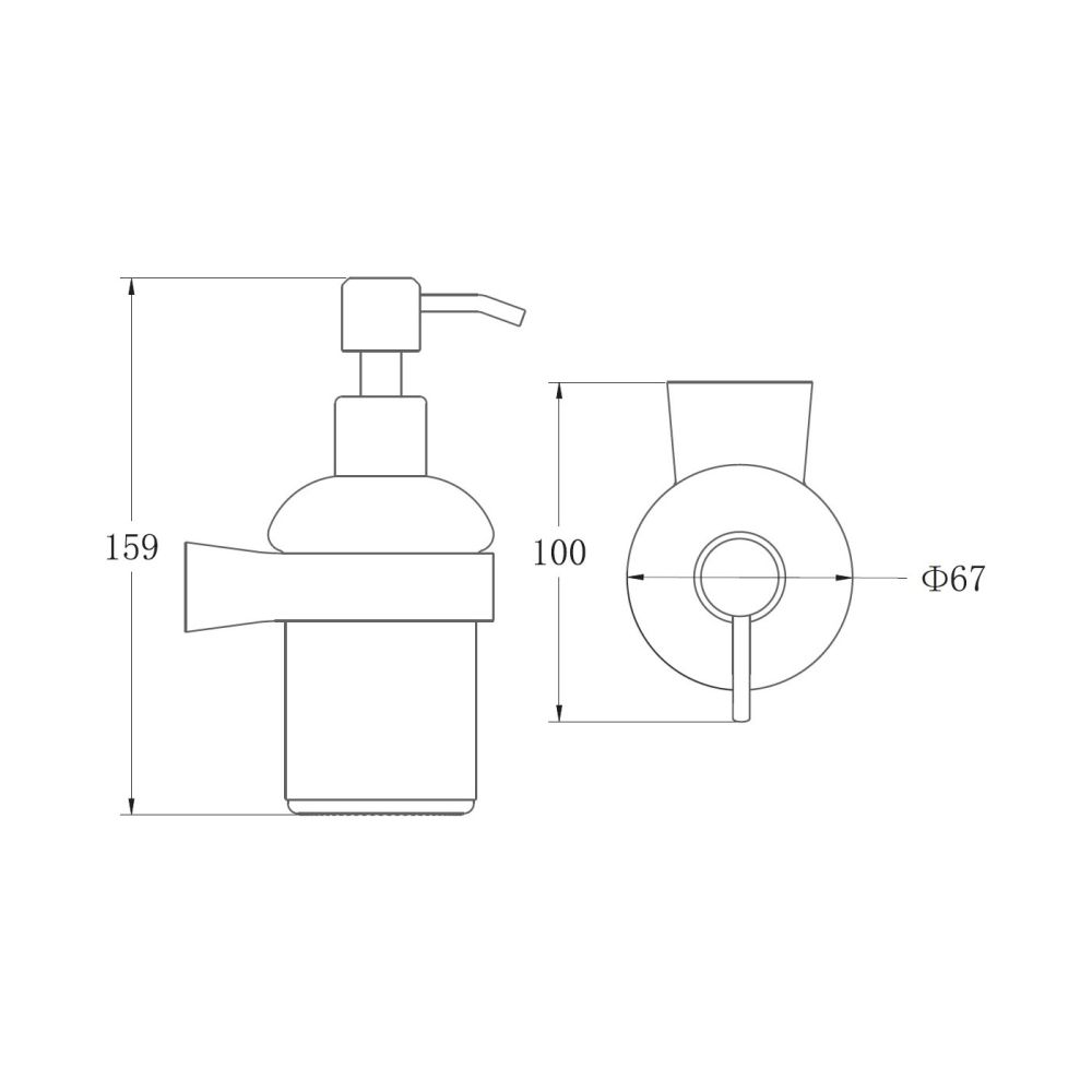 Дозатор жидкого мыла BELZ B91527, белый