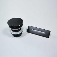 Донный клапан и съемная накладка перелива VDR-4B, цвет черный Донный клапан и съемная накладка перелива VDR-4B, цвет черный