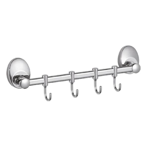 Планка с крючками для полотенец Haiba HB1615-4, хром