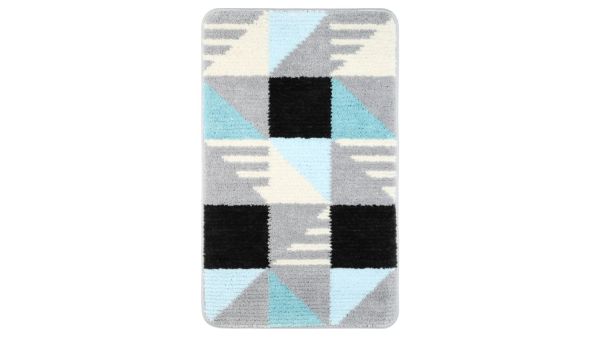 Коврик для ванной комнаты FIXSEN VISA FX-5005Z, серо-бирюзовый