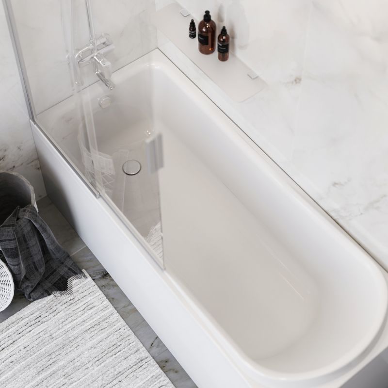 Комплект акриловой ванны AM.PM Like 170x70 WK80EE без гидромассажа с душевой системой со шторкой и аксессуаром Комплект акриловой ванны AM.PM Like 170x70 WK80EE без гидромассажа с душевой системой со шторкой и аксессуаром