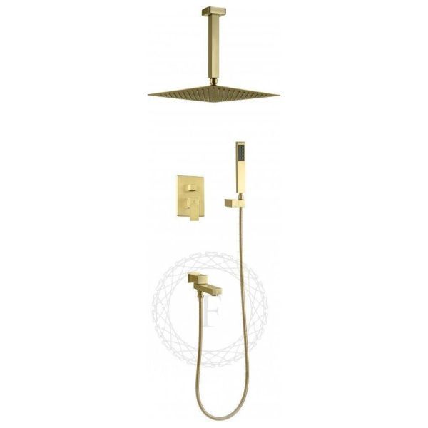 Душевая система встраиваемая FILARETE Fing FL1042MG, матовое золото