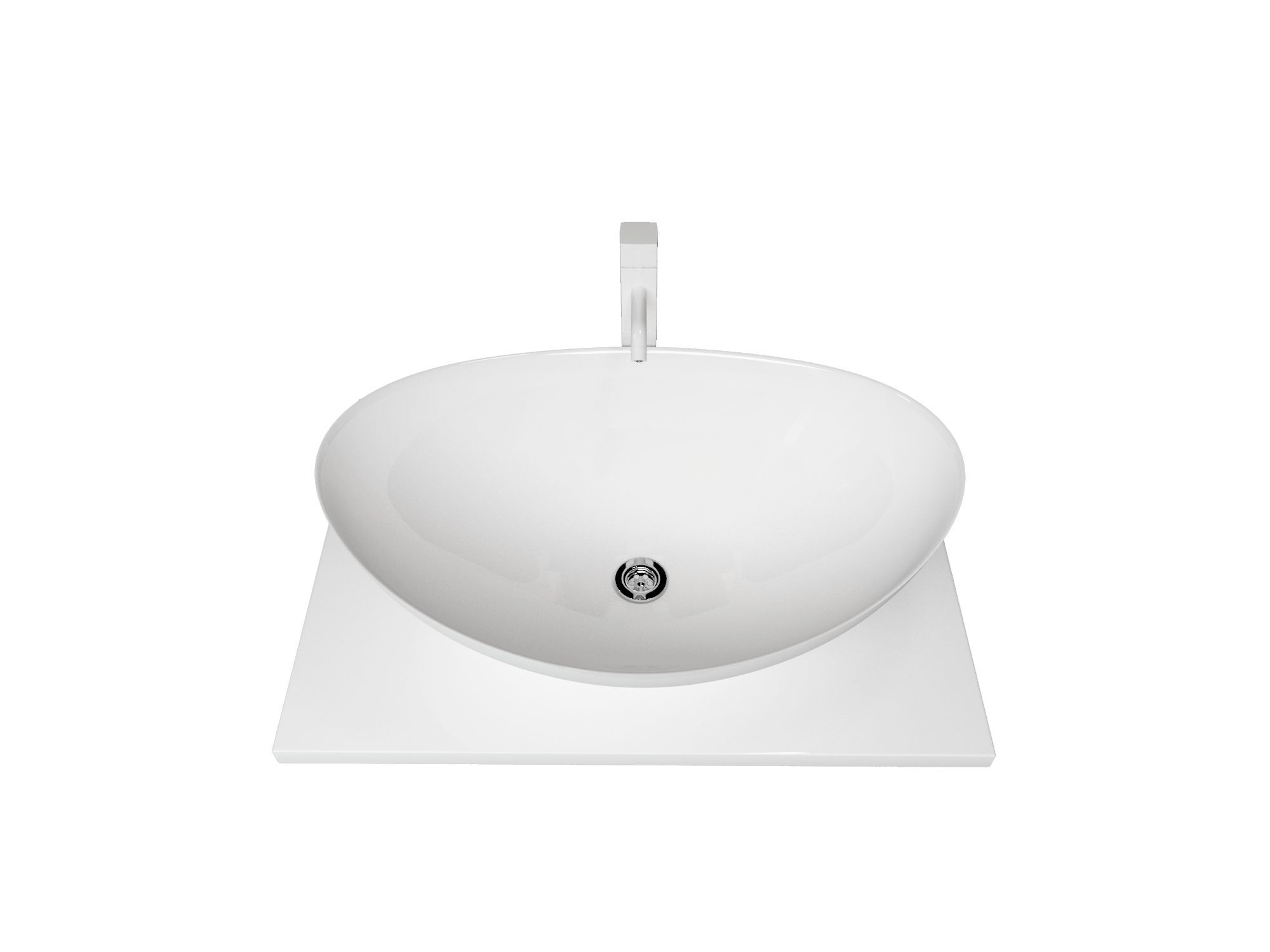 Раковина накладная Орион, белая