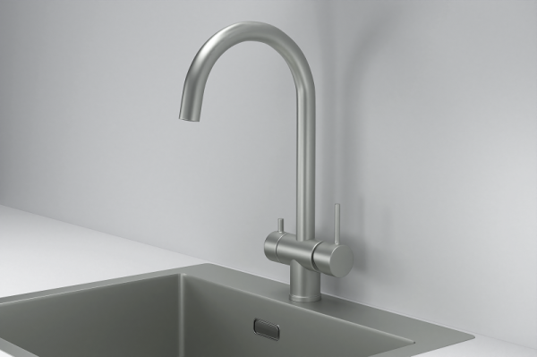 Смеситель для кухни Granula (7104, СТАЛЬ МАТОВАЯ)