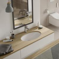 TOTO WU  Раковина встраиваемая снизу, 590 × 380 × 207 мм,с переливом, цвет белый