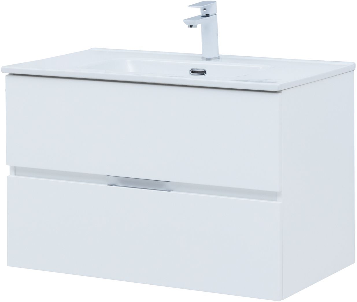 Мебель для ванной Aquanet Алвита New 80 2 ящика, белый матовый Мебель для ванной Aquanet Алвита New 80 2 ящика, белый матовый
