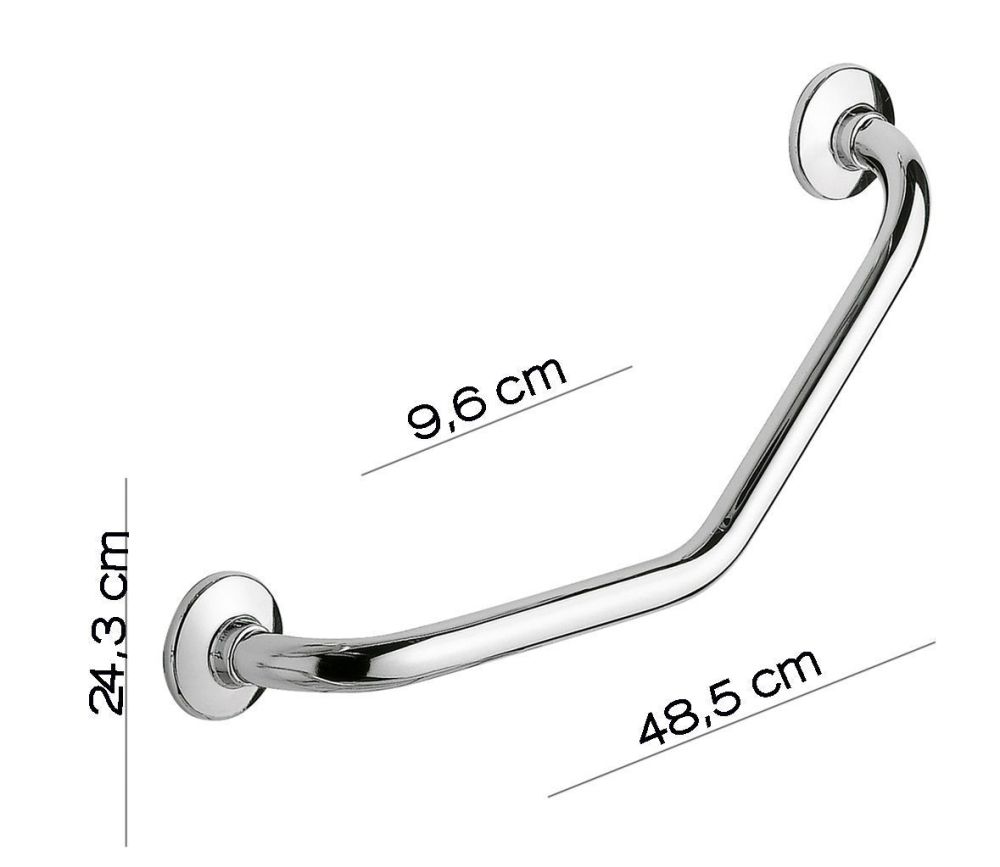 Gedy, поручень гнутый, цвет хром