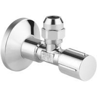 Вентиль угловой GROHE 1/2 -3/8 для подключения смесителей, хром (22037000) Вентиль угловой GROHE 1/2 -3/8 для подключения смесителей, хром (22037000)
