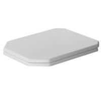 Сиденье для унитаза, Duravit, 1930, с автоматическим закрыванием, материал шарниров-нержавеющая сталь, цвет шарниров-нержавеющая сталь, без декора, цвет-белый