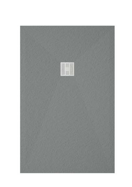 Zenon Smart Korvit, поддон из искусственного камня с покрытием Gel Coat 100х100, цвет Cemento (цемент)