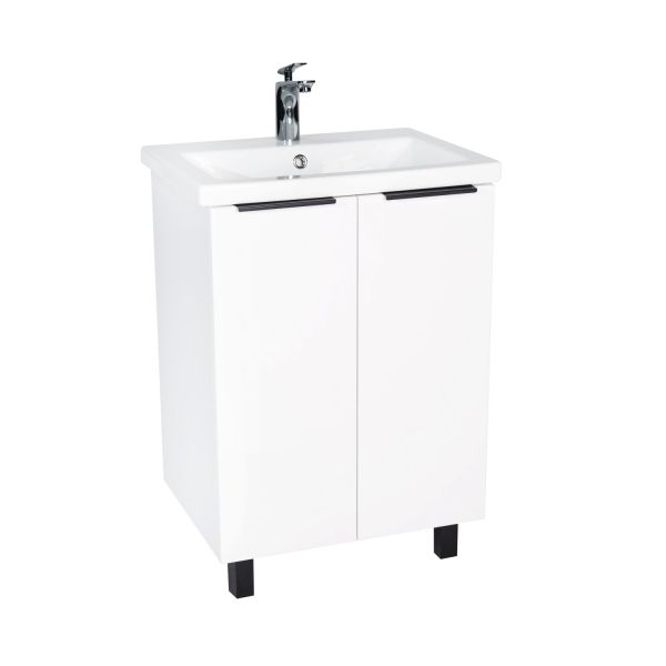 Тумба VIANT "Берлин" 2 ств белая 444х570х820 под раковину .S-UM-MOD60/1 (MODUO 60) (VBER60MDBEL-T2ST)