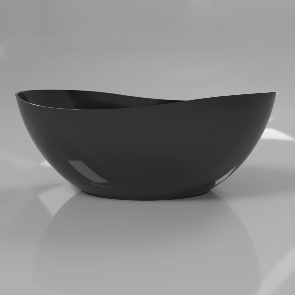 Ванна WHITECROSS Ruby 165x75 (черный глянец) иск. камень