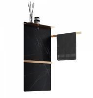 Полотенцесушитель электрический с каменной плитой Черный мрамор WONZON & WOGHAND STUTTGART, Темный графит (WW-A504-GM) Полотенцесушитель электрический с каменной плитой Черный мрамор WONZON & WOGHAND STUTTGART, Темный графит (WW-A504-GM)